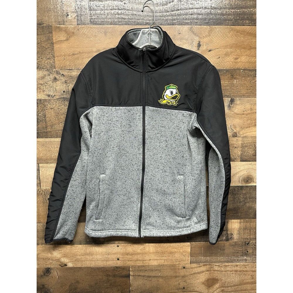 Captivating Women's Oregon Ducks Fleece Zip Up Jacket‎ Size Medium